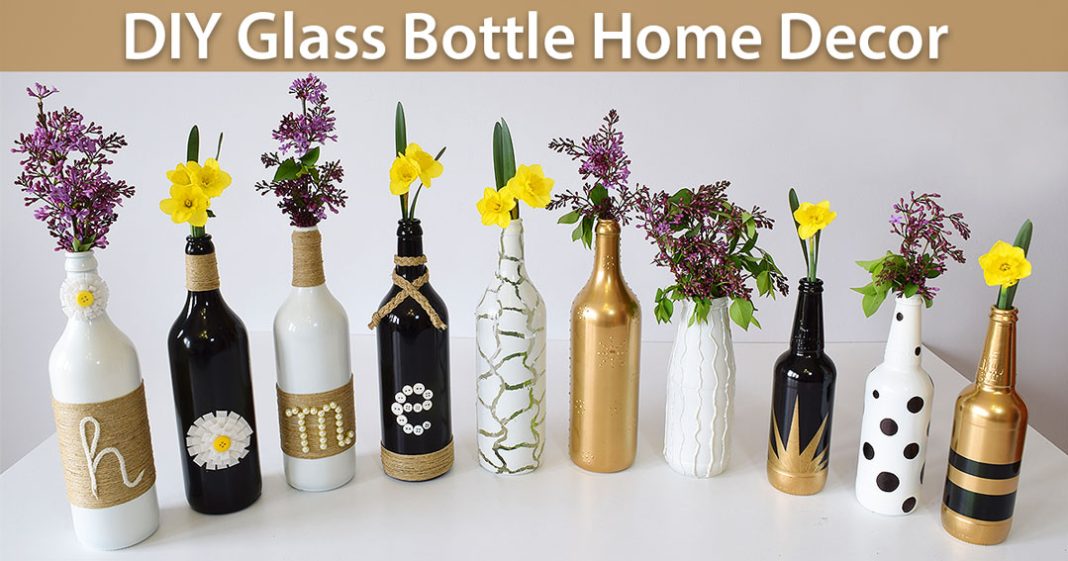 Diy Glass Bottle Home Decor 3 Simple Ideas Creativity Hero