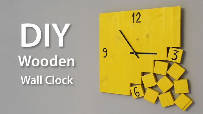 How To Make A Modern Wooden Clock DIY Project Featured
