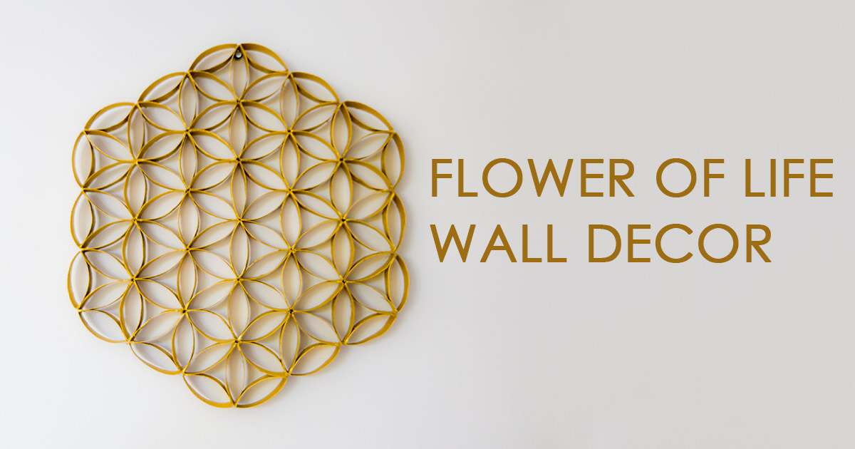 Wall Art How To Make Flower Of Life Out Of Toilet Paper Rolls Creativity Hero