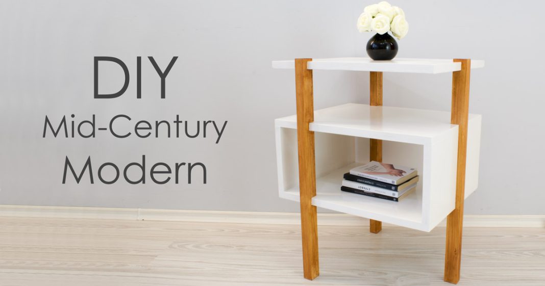 DIY Mid-Century Modern Side Table / End Table - Creativity Hero