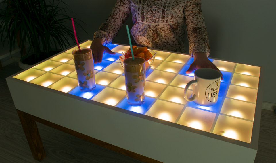 diy led table