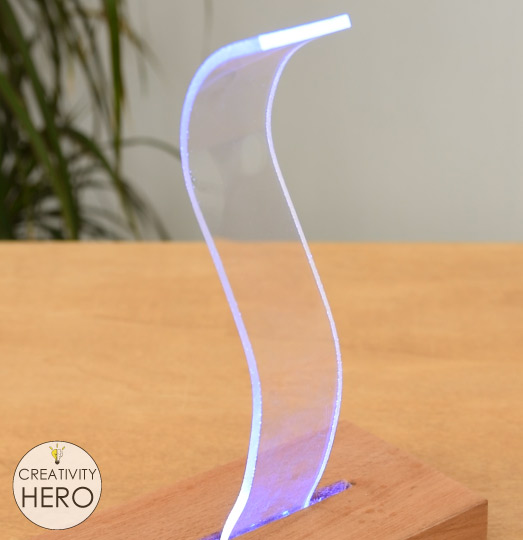 How to Bend Acrylic and Make Amazing Shapes 22 - Making a Lamp out of acrylic